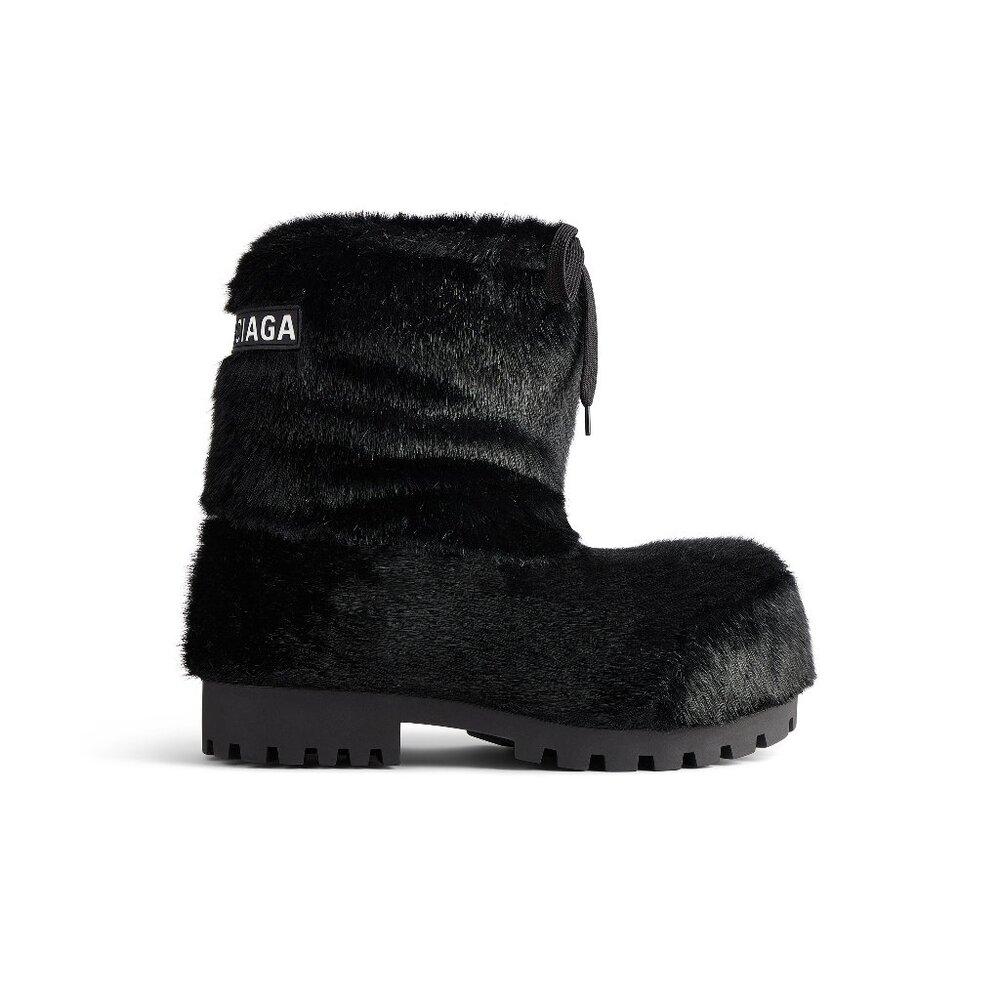 Balenciaga Alaska Fur Boot Black Size 41-42 US 11-11.5 Like New